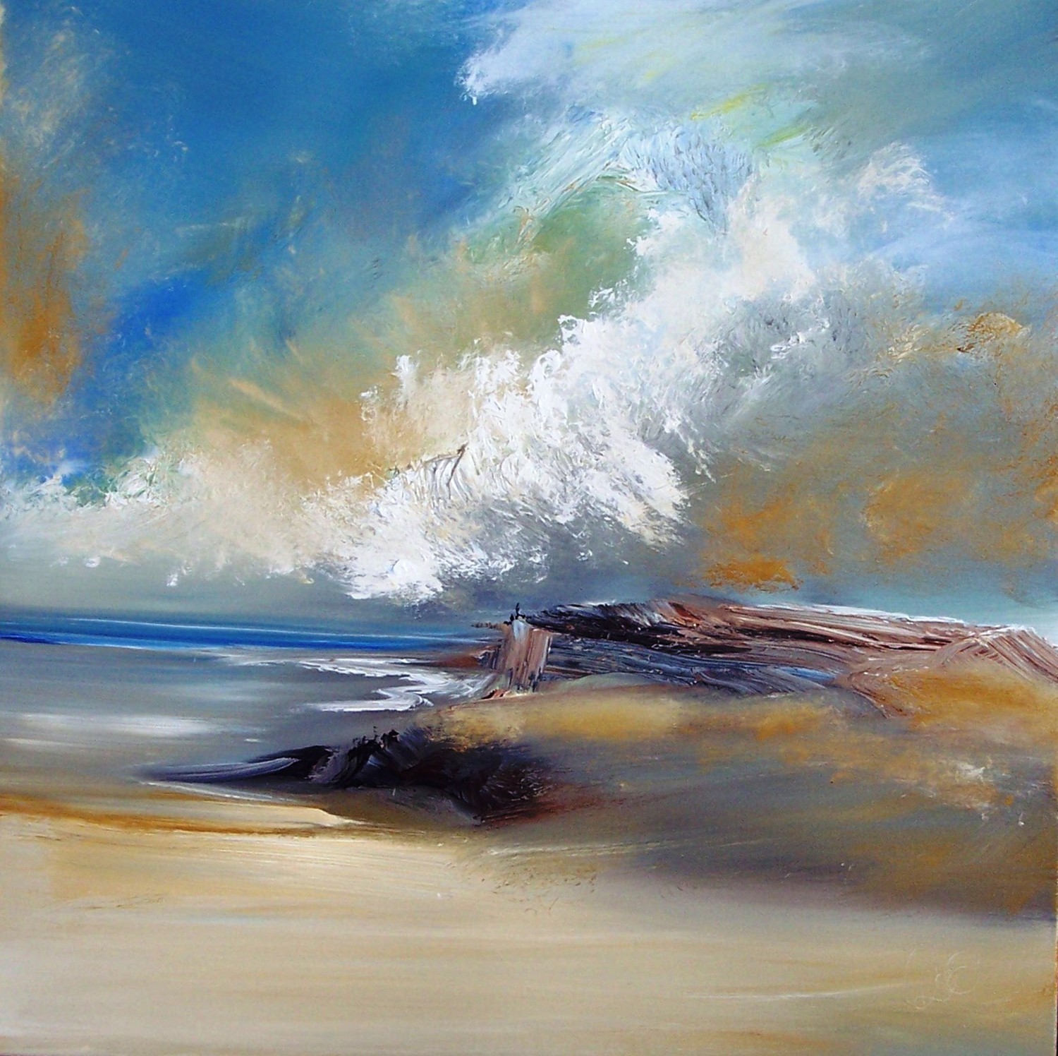 'billowing clouds' by artist Rosanne Barr